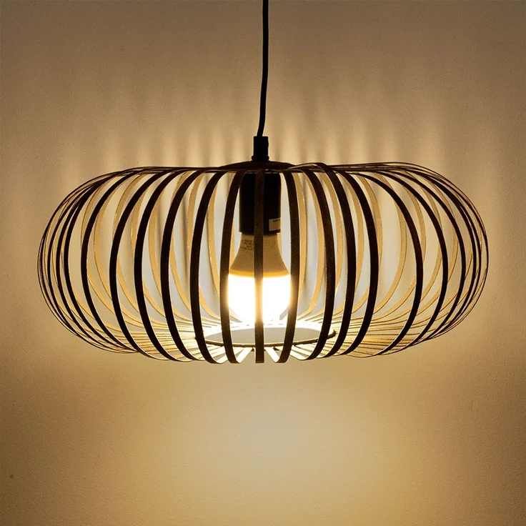 RGB LED Pendelleuchte, dimmbar, Fernbedienung, H 150 cm – Bild 8