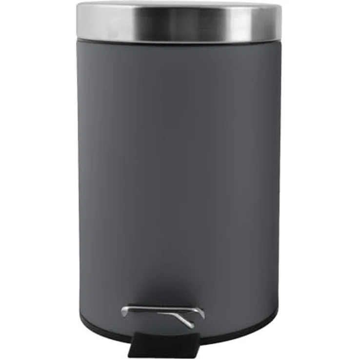 HomeLine 12 L Tretmülleimer Tret-Abfalleimer Mülleimer 613-400543 grau – Bild 2