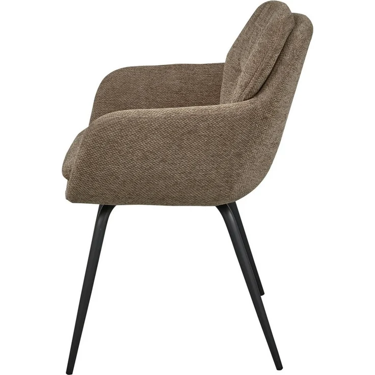 WOOOD Esszimmerstuhl Runa Chenille-Bezug mit Metallgestell, H 82 x B 57 x T 59 cm, (Set, 2 St)Tragkraft 120 kg, Geringe Verschleißfestigkeit pfleigleicht – Bild 4