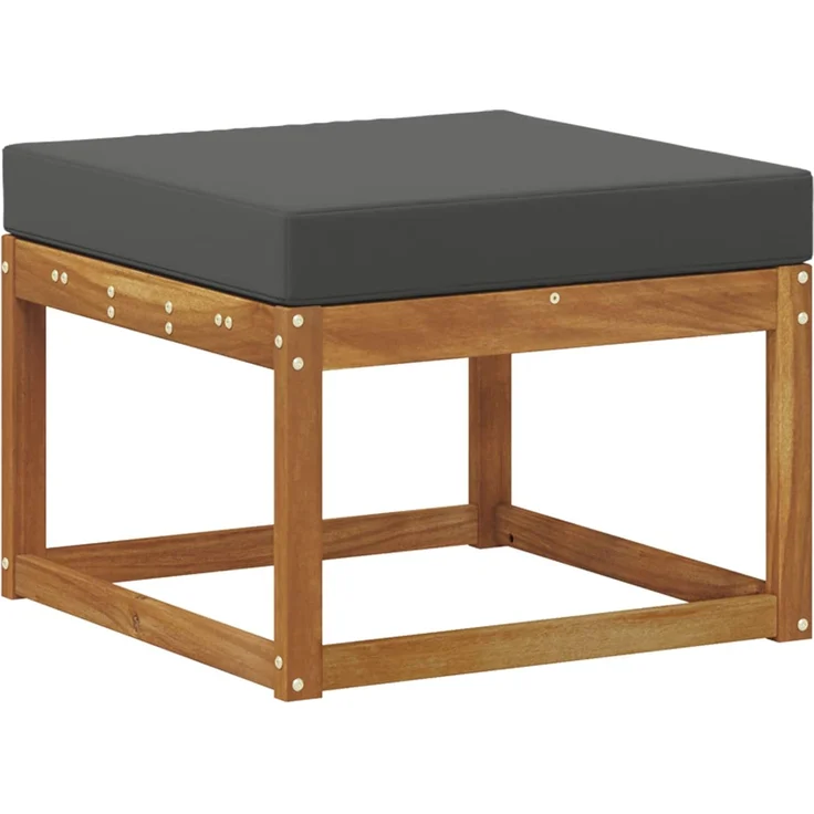 vidaXL Outdoor-Sofagarnitur mit Kissen 6 pcs Natur und Anthrazit 3366625 – Bild 4