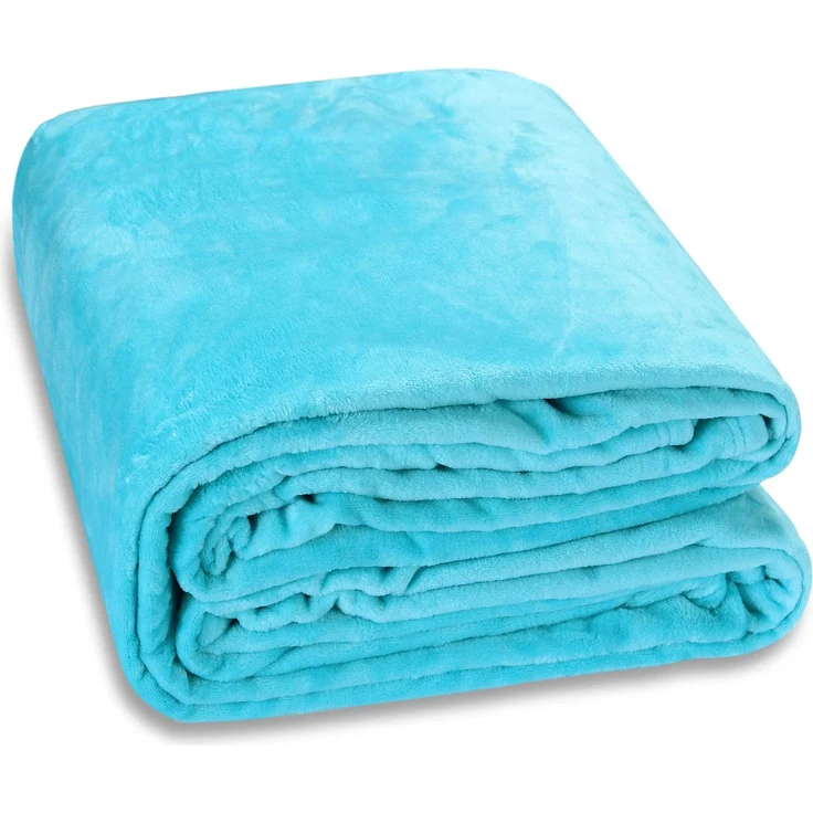 Monzana Premium Kuscheldecke Hellblau 200x150cm – Bild 1