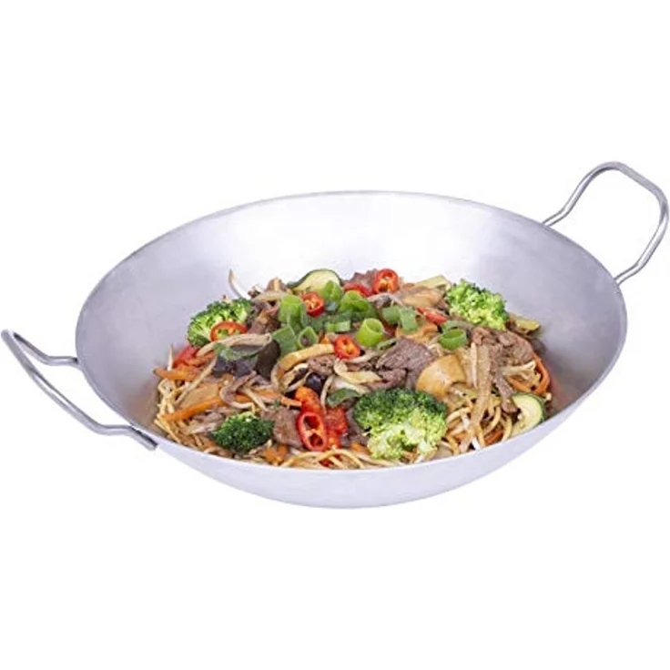 chg WOK Pfanne 30.5 cm 3,4 l silber – Bild 1