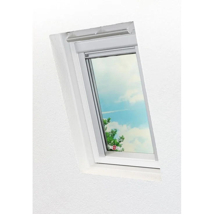 Lysel - Qualitätsdachfensterrollo abdunkelnd hellgrau Rollo geeignet für Velux Dachfenster C 02, (B x H) 38.30cm x 54cm in grau/hellgrau – Bild 5