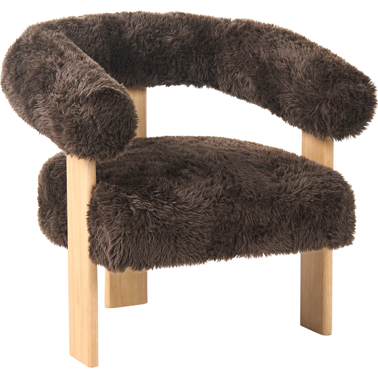 Sofa Set ILBRO Webpelz Dunkelbraun Hellbraun – Bild 5