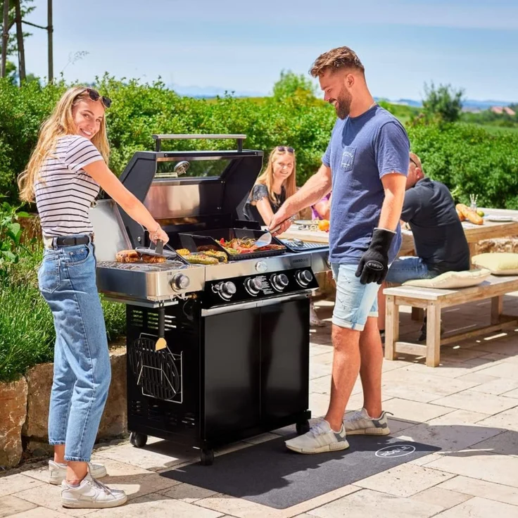 RÖSLE BBQ Gasgrill Videro G4-S Vario+ Schwarz mit Schutzhaube XL – Bild 2