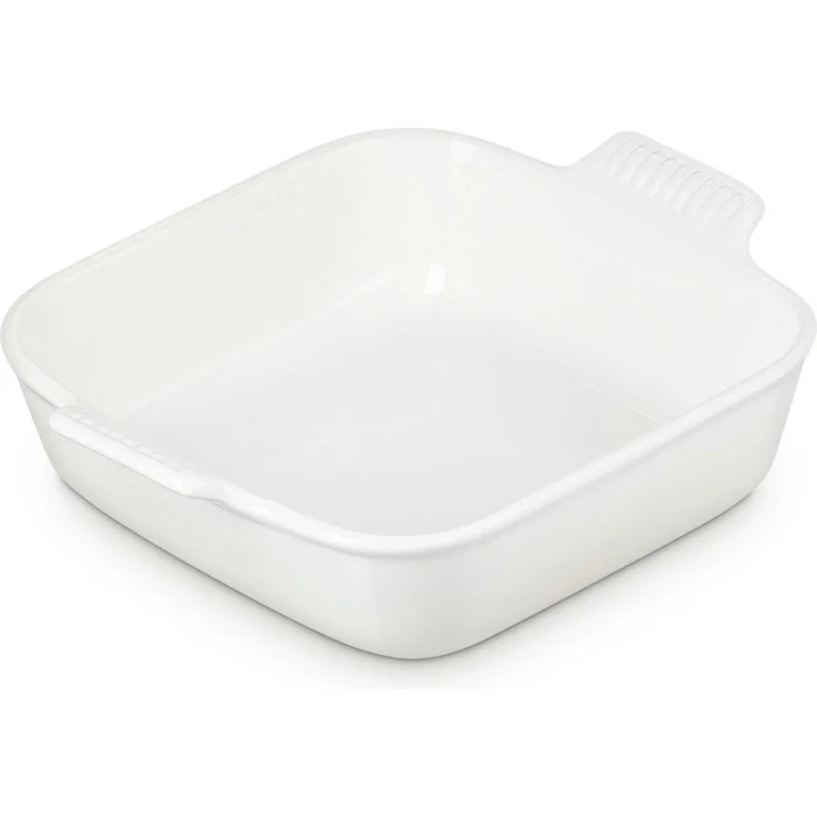 LE CREUSET Auflaufform Auflaufform Tradition quadratisch meringue 23cm, Steinzeug – Bild 3