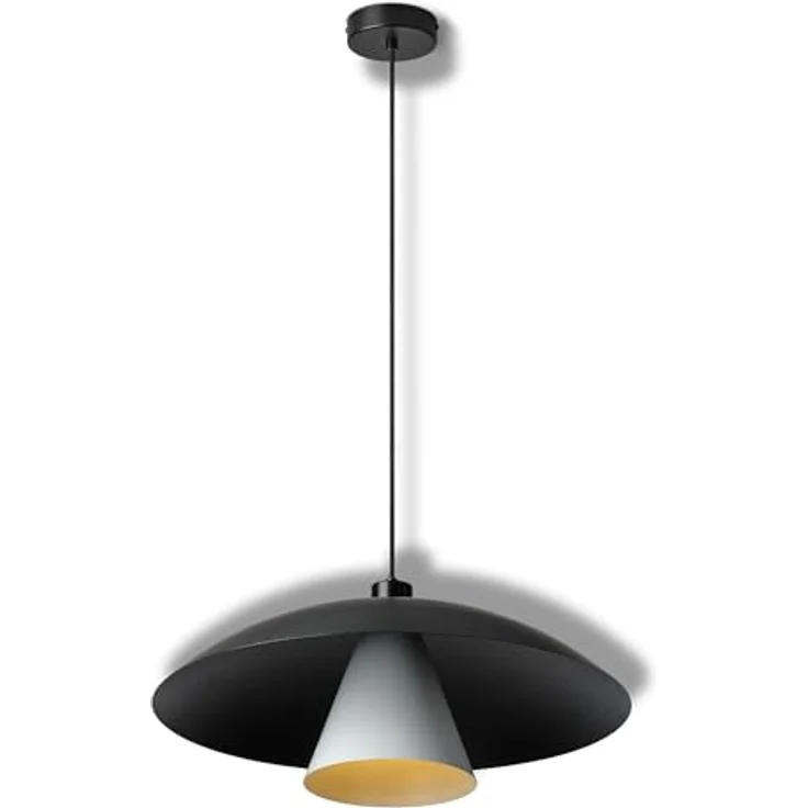 OSRAM Hängelampe Decor Flying Mushroom, Pendelleuchte aus Stahl in schwarz/weiß mit E27-Fassung – Bild 7