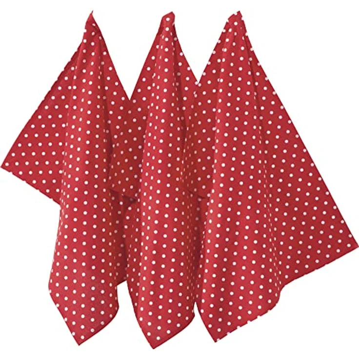 REDBEST Geschirrtuch Geschirrtuch "Orlando" 3er-Pack, Baumwolle Punkte – Bild 2