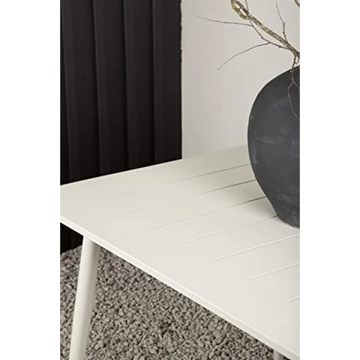 Gardenson Gartentisch, rechteckig, konisch, Beige, Metall, 90x75x200 cm, wetterbeständig – Bild 3