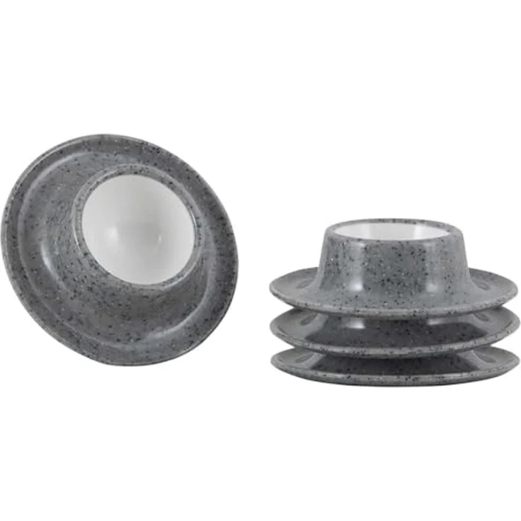 Gimex Eierbecherset Melamin Classic Line Granite – Bild 1
