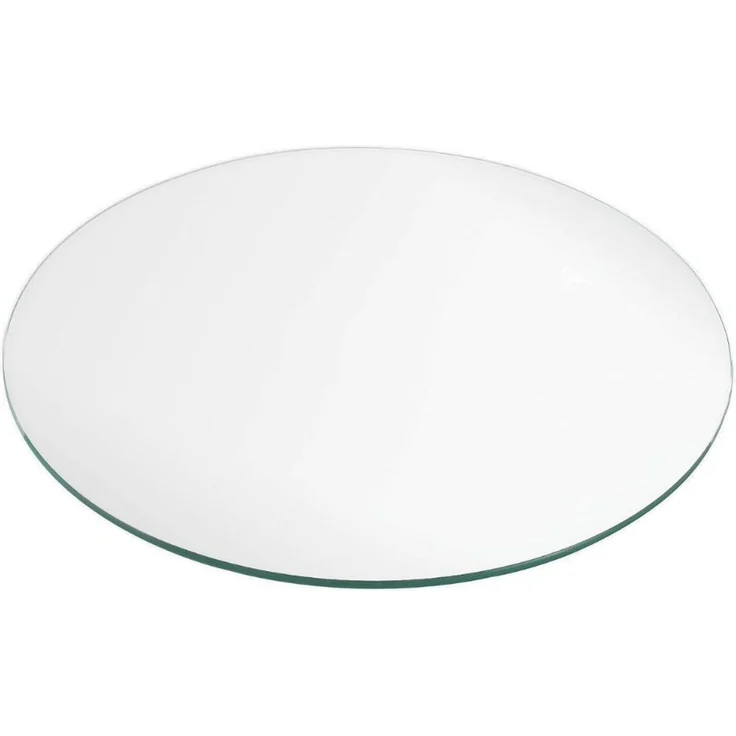 Glasplatte TERRY 40cm Rund Gehärtetes Glas Scheibe Kaminplatte Bodenplatte – Bild 5