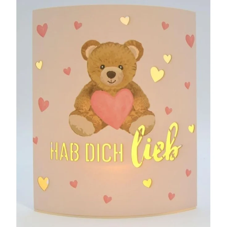Deko Lampe Leuchte Batterie Poesielicht für Dich la vida Geschenk Teddy 6293891 – Bild 1