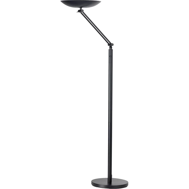 Unilux Deckenfluter Varialux LED mit Gelenk schwarz