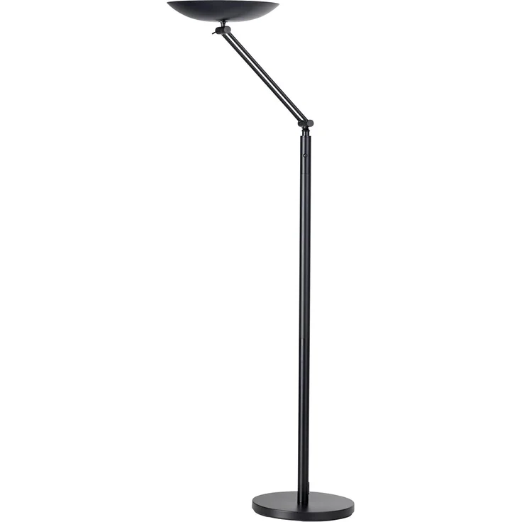 Unilux Deckenfluter Varialux LED mit Gelenk schwarz