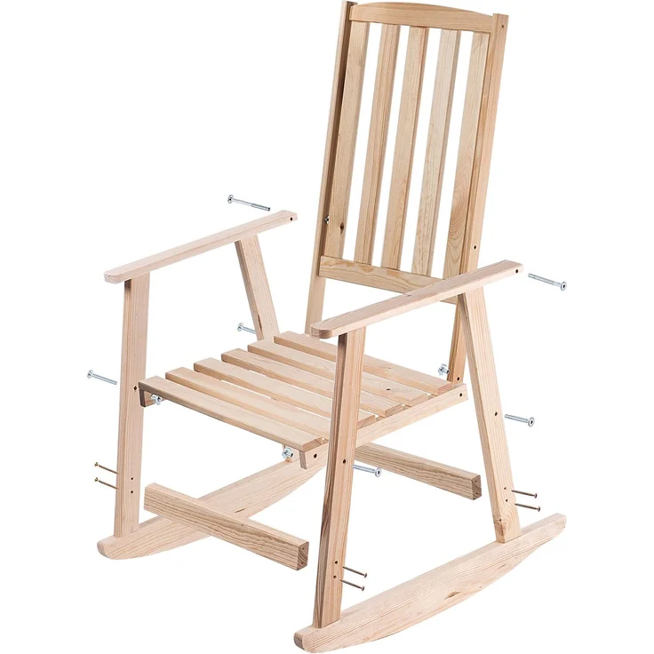 KADAX Schaukelstuhl aus Naturholz – Bild 8