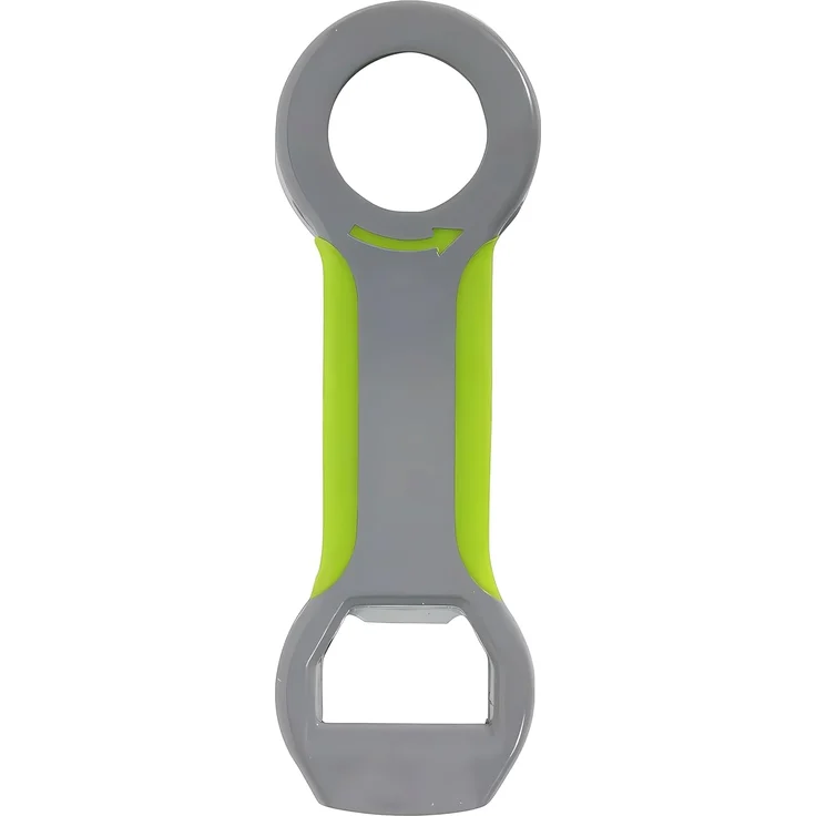 HIT Trading Dosenöffner SUPERÖFFNER 4in1 Grau Flaschenöffner Vielzwecköffner Dosenöffner 20, Schraubdeckelöffner Deckelöffner Drehverschluss Heber Öffner – Bild 1