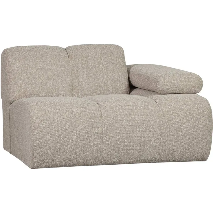 Modulsofa Mojo Boucle 1er Arm-Rechts, Beige