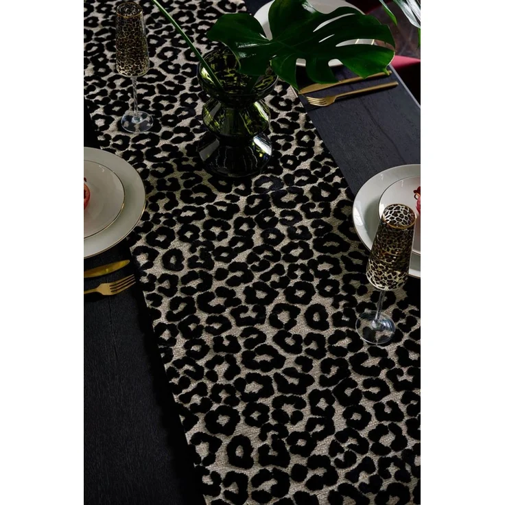 Next Tischdecke Samt-Tischläufer, Leoparden-Print (1-tlg) – Bild 2