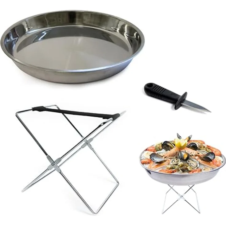 COOK CONCEPT Saveur & Dégustation Meeresfrüchte-Tablett, Stahl, One Size – Bild 2