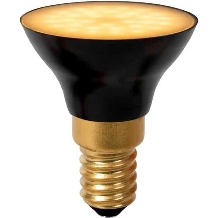 LUCIDE G45 - Led Lampe - Ø 4,3 cm - LED 3 StepDim - E14-1x5W 2700K - Schwarz