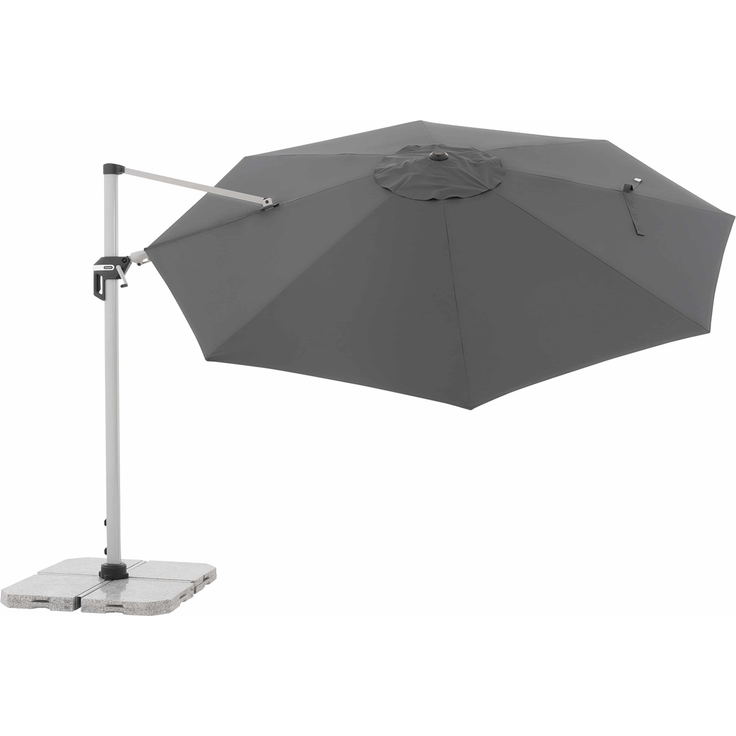 Doppler Sonnenschirm / Ampelschirm "Active Pendelschirm 370", anthrazit, Ø 370 cm – Bild 9