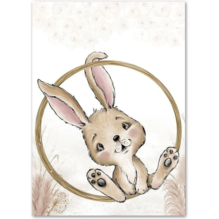 Poster Kinderzimmer Bilder Tiere Bär Reh Fuchs Hase und Spruch sei Frech wild und wunderbar als Deko Print ohne Rahmen - 60X90cm / 4 – Bild 9