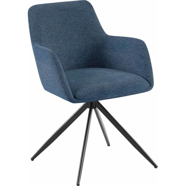 CLP Esszimmerstuhl Olema Stoff,blau – Bild 1