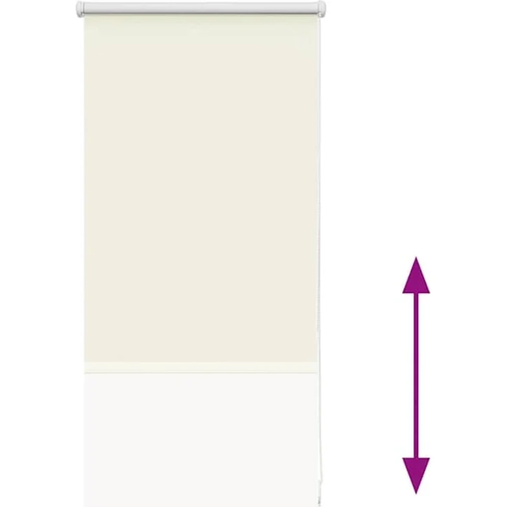 vidaXL Verdunkelungsrollo Cremeweiß 55x175cm Stoffbreite 50,7 cm 4011665 – Bild 8