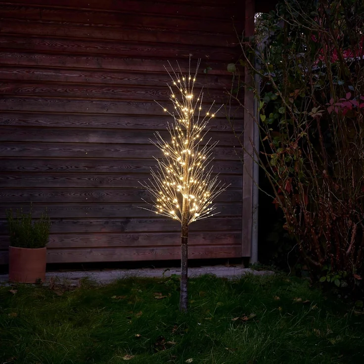 Northpoint LED Baum 150 cm Schneeverzierung 240 Warmweiße LEDs 5m Kabel & Timer-Funktion – Bild 6