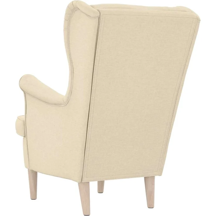 Sessel wohnzimmer, Relaxsessel Creme 74x84x100 cm Stoff – Bild 6