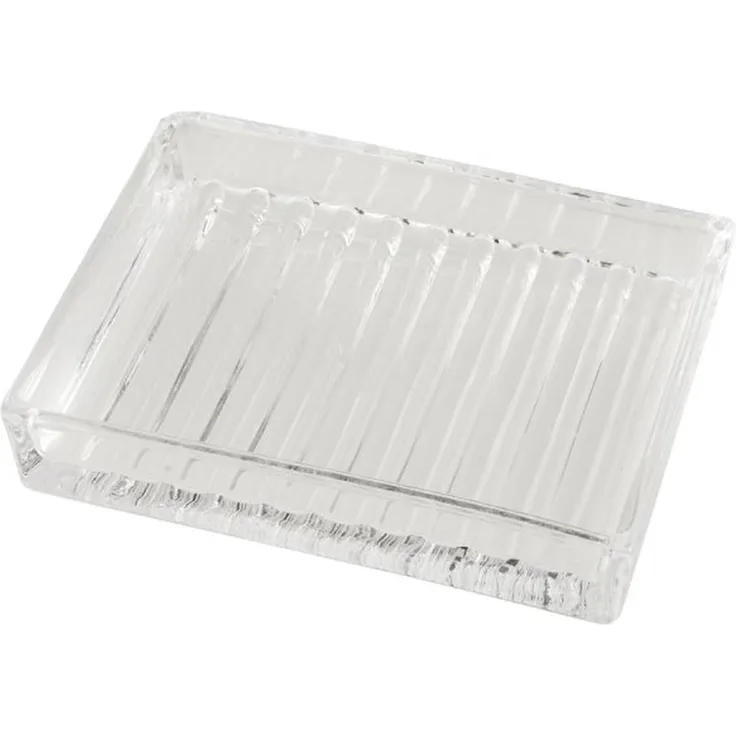 Ib Laursen - Seifenschale Glasseifenschale Klares Glas Rechteckig 0342-00