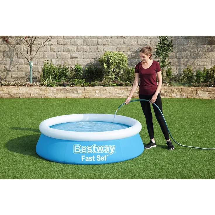 Bestway Fast Set Aufblasbarer Pool Rund 183x51 cm Blau 92844 – Bild 14