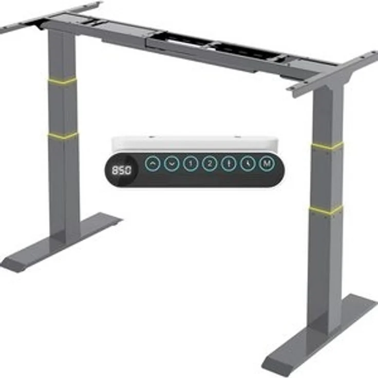 FLEXISPOT Schreibtisch Elektrisch höhenverstellbares Tischgestell E6 (2 Motore, 3-Fach-Teleskop, 3 Säulen, 4 Speicherplätze), Kollisionschutz Funktion, USB Ladeanschluss, MAX Load: 160KG – Bild 6