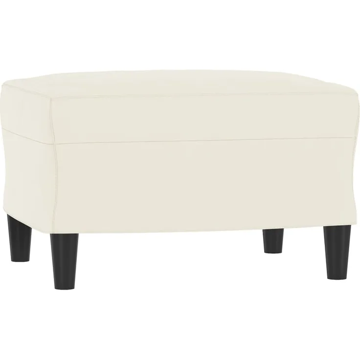 vidaXL Fußhocker Creme 60x50x41 cm Samt 349301