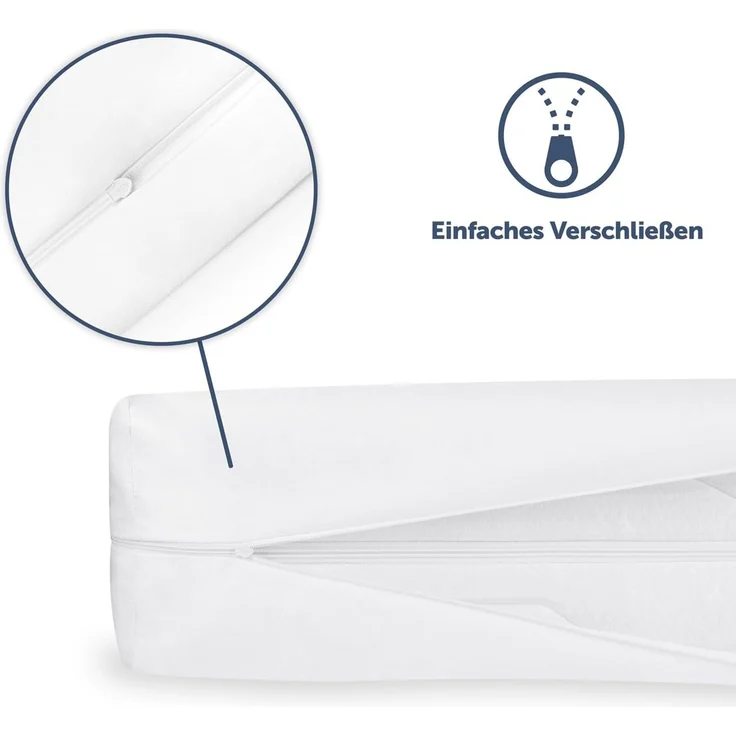Matratzenschutzbezug für Allergiker, Topper Bezug Blumtal, Milbenbezug, Encasing, atmungsaktiv und wasserdicht – Bild 5