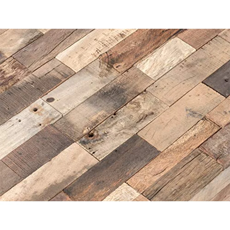 Couchtisch Altholz massivum Kavali 150x75 cm braun recyceltes Holz rustikal mit Rollen Massivholz Sofatisch Wohnzimmer rechteckig – Bild 4
