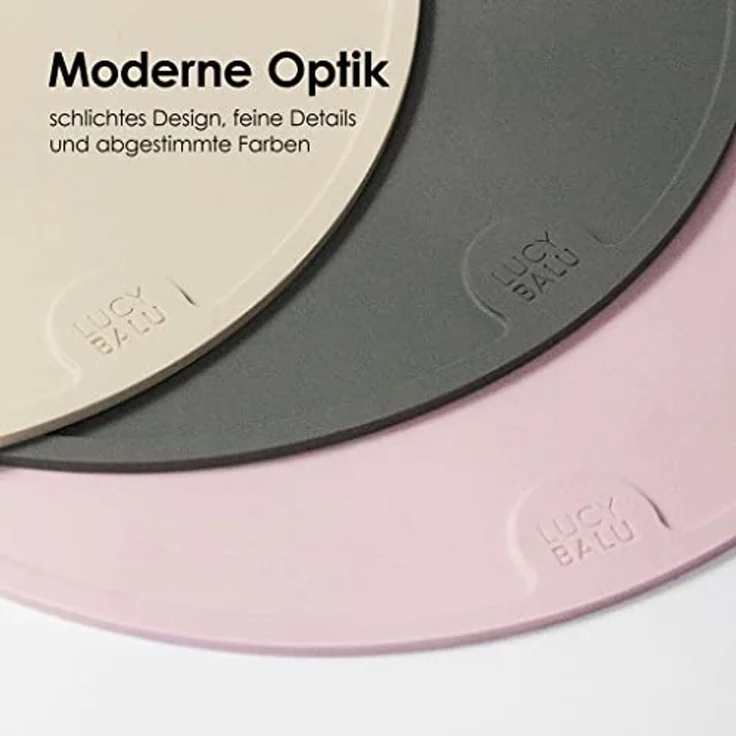 LucyBalu Napfunterlage CIRCLE (29cm), für Katzen, verschiedene Farben, lebensmittelechtes Silikon – Bild 4