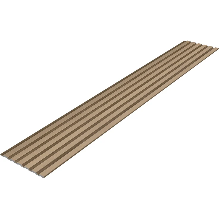 3D-Wandpaneel Borger 5er Set 195x30 cm Eichenoptik hell [NEU. HOLZ] – Bild 2