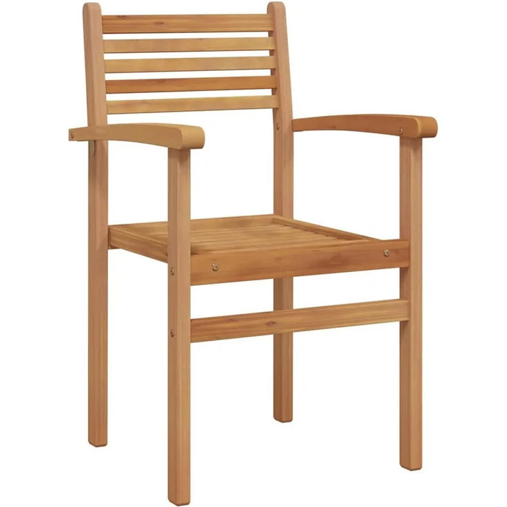 vidaXL Stuhl 8 Stk. Braun Massivholz Teak 3375765 – Bild 2