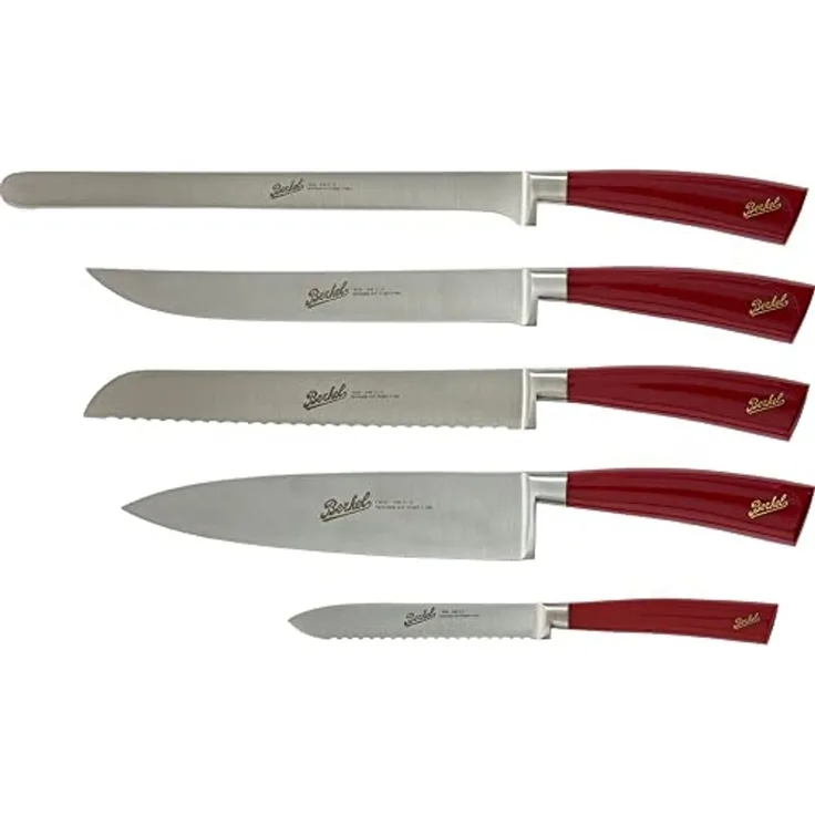 Berkel Elegance Set mit 5 Chef-Messern Rot