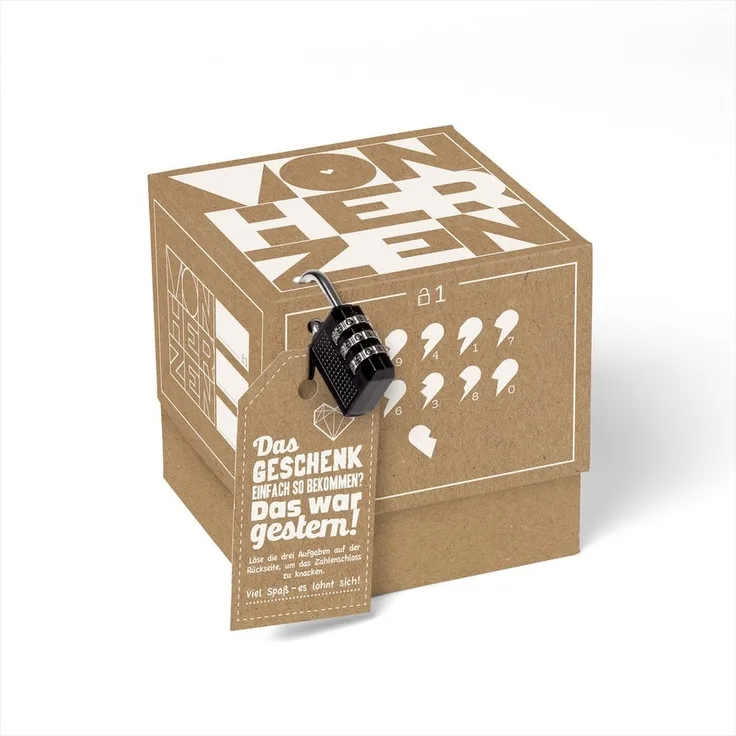 SURPRISA Geschenkbox Geschenke als Rätsel individuelle Geldgeschenke, Personalisierte Geschenkideen / Das Geschenk einfach so - war gestern!