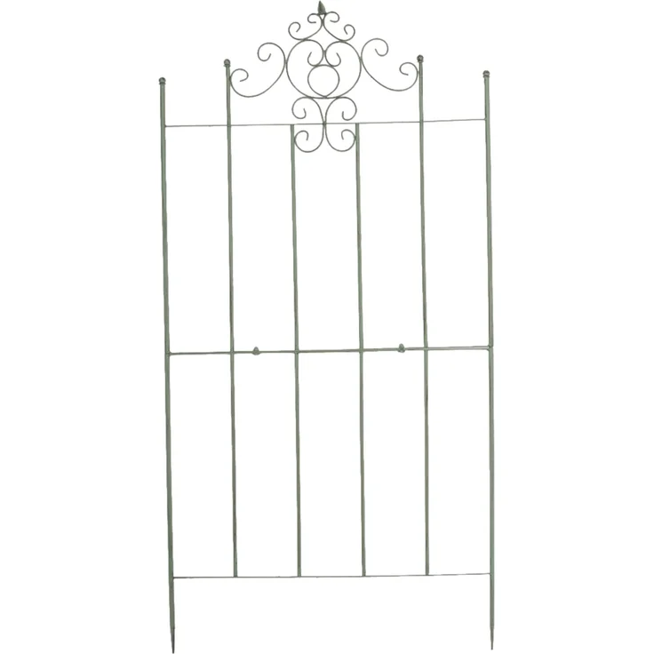 Rankgitter HEIKE 2er Set - 85,5x2x170cm, Metall, Antik-Grün | Rankhilfe Kletterpflanzen Gartendekoration – Bild 2