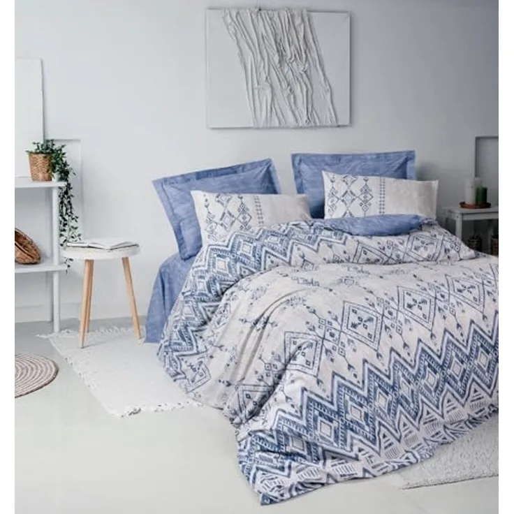 L'Essentiel Maison Bettwäsche Set Cleo, %100 Baumwolle, 2 teilig, Atmungsaktiv, Nachhaltig produziert mit OEOKO-TEX, Pflegeleicht