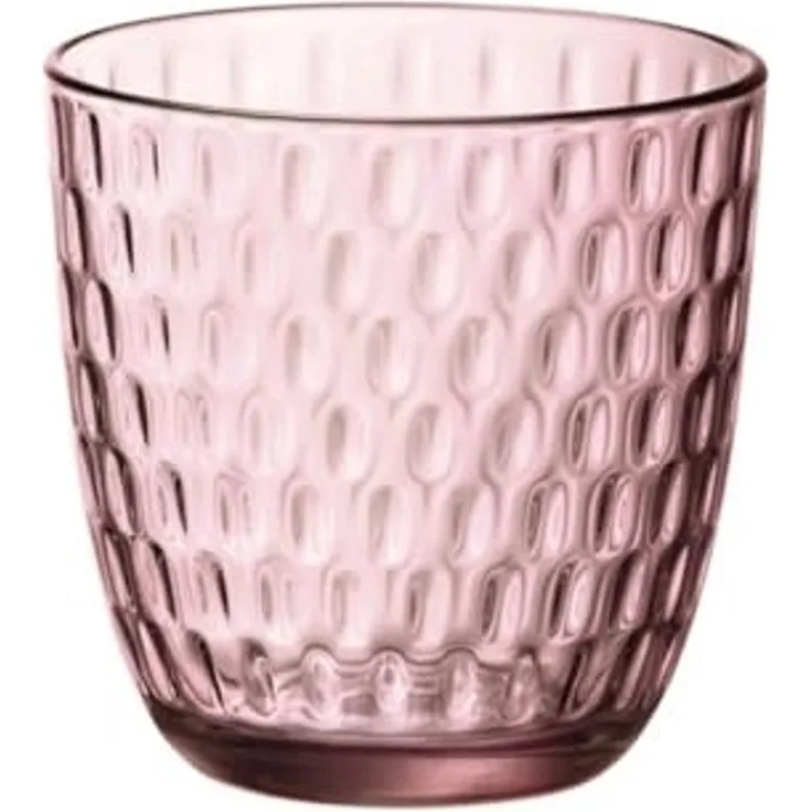 Gläserset Bormioli Rocco Slot Lila 6 Stück Mit Relief Glas 290 Ml