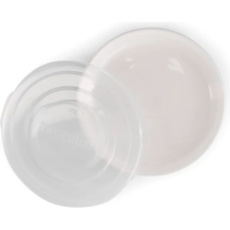 Twistshake-Platte | Babyteller mit luftdichtem Deckel | BPA-freier Baby-Entwöhnungsteller | Essenstrainingsteller | Lernteller für Kinder | 6m+ Baby-Futterteller | Neugeborenen-Essentials | Weiß – Bild 1