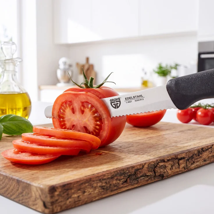Frühstücksmesser / Brötchenmesser, 6 Stück, schwarz – Bild 6
