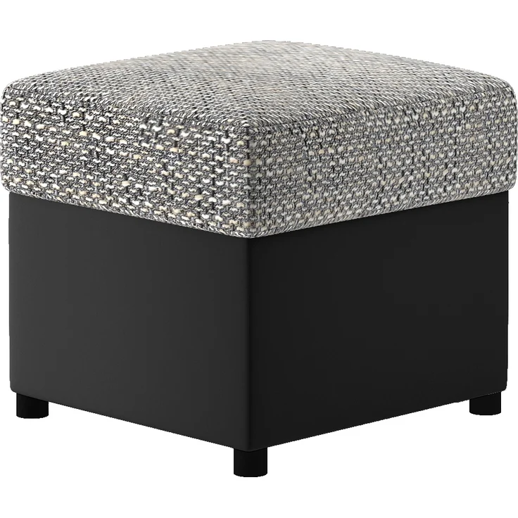 Pouf R3, Fußhocker, Grau – Bild 1
