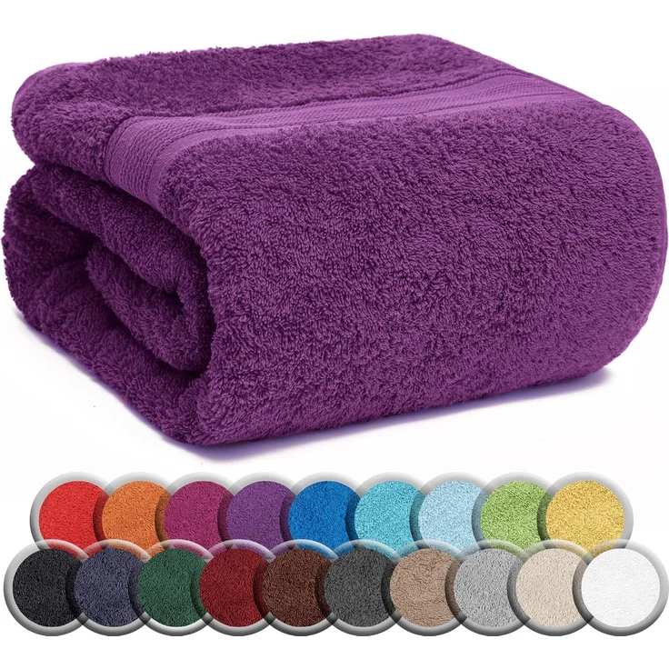 NatureMark SAUNATÜCHER Premium Qualität 80x200 cm SAUNATUCH Sauna-Handtuch 100% Baumwolle Farbe: Lila