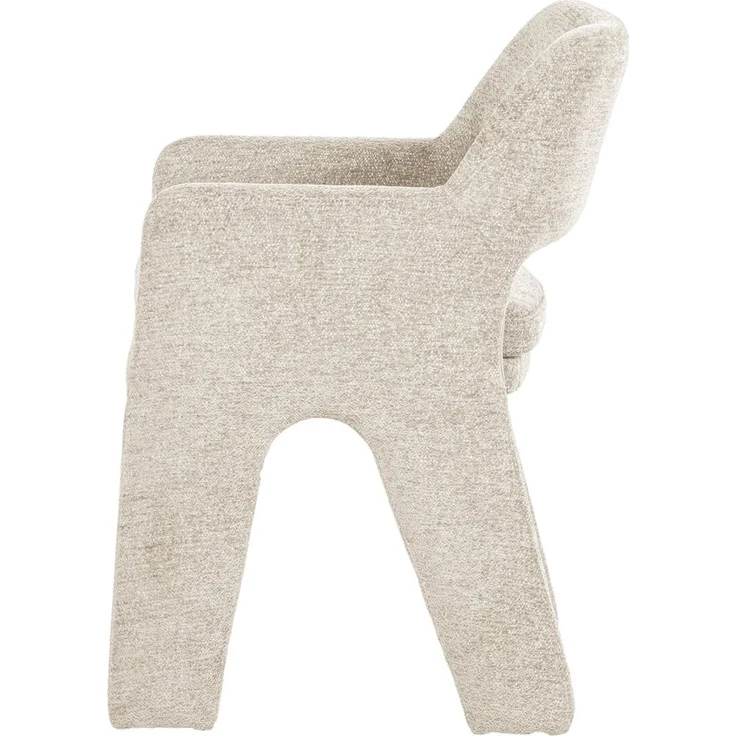Armlehnstuhl Bigfoot - Chenille-Stoff Sand – Bild 2