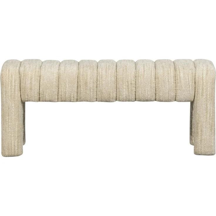 Bank Frex - Bouclé-Stoff Natur, 110 cm – Bild 3